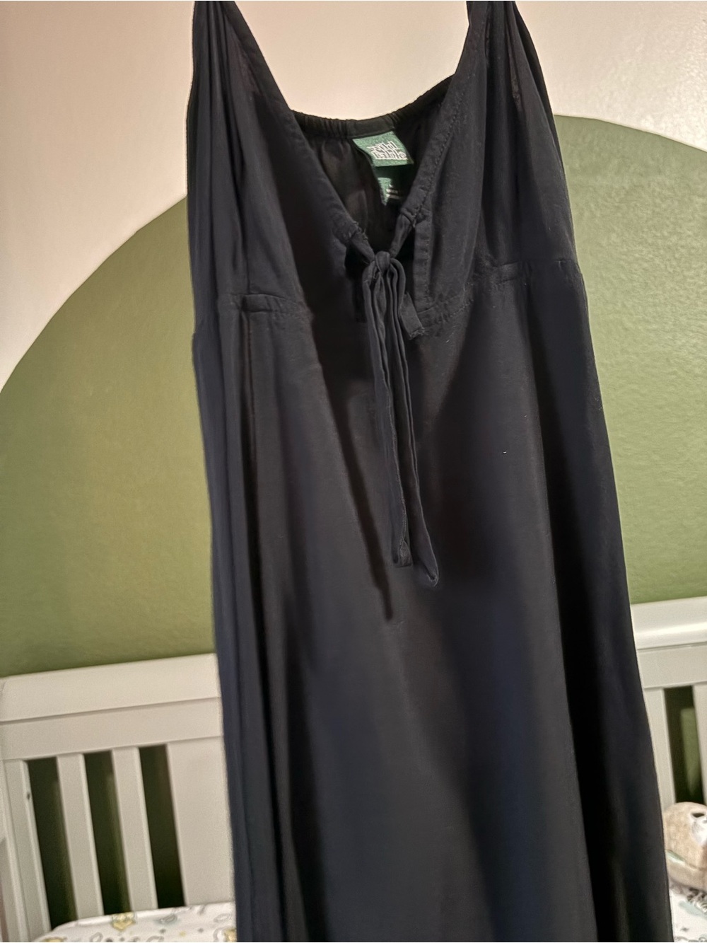 wild fable Black Tie-Front Mini Dress